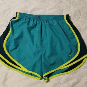 Teal and Hunter Nike Dri-Fit Shorts